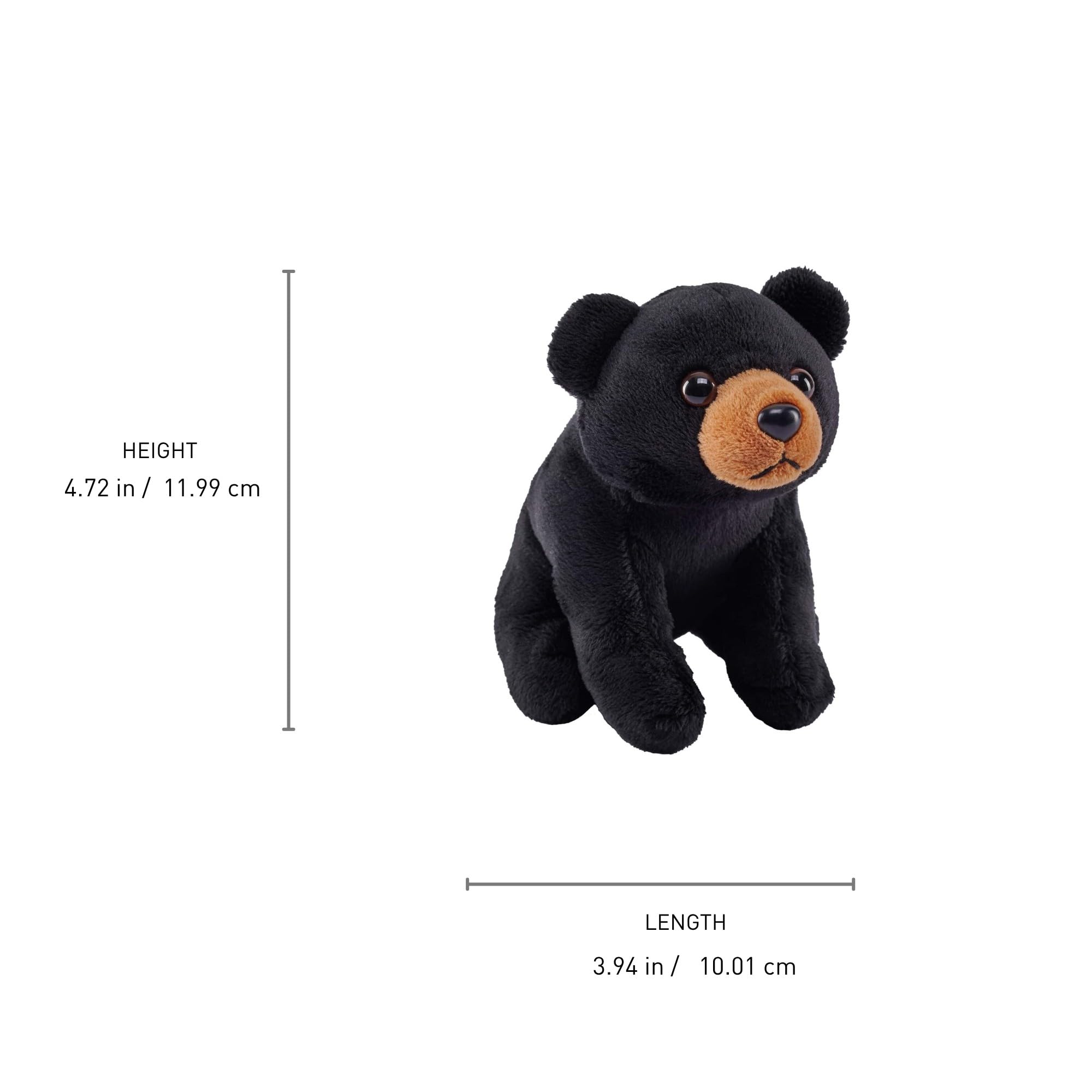 Amazon.com: Wild Republic Pocketkins Black Bear Stuffed Animal - 5